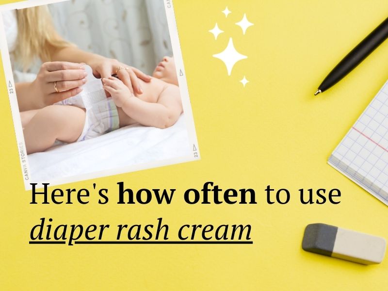 Here's how often to use diaper rash cream